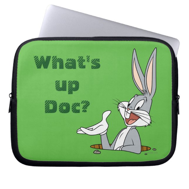 WAT IS UP DOC?™ BUGS BUNNY™ Rabbit Hole Laptop Sleeve (Voorkant)