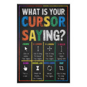 Wat is uw Cursor Gezegde Poster Perfect Poster (Voorkant)