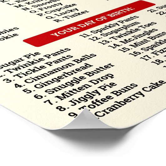 Wat is uw Elf Spel Christmas Plaid Teken Poster (Hoek)