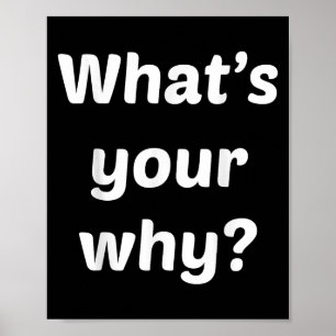 Wat is uw Waarom Inspirerende Motivatie Ondernemer Poster