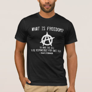 Wat is vrijheid? Individueel anarchisme T-shirt