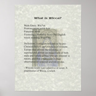 Wat is Wicca Poster