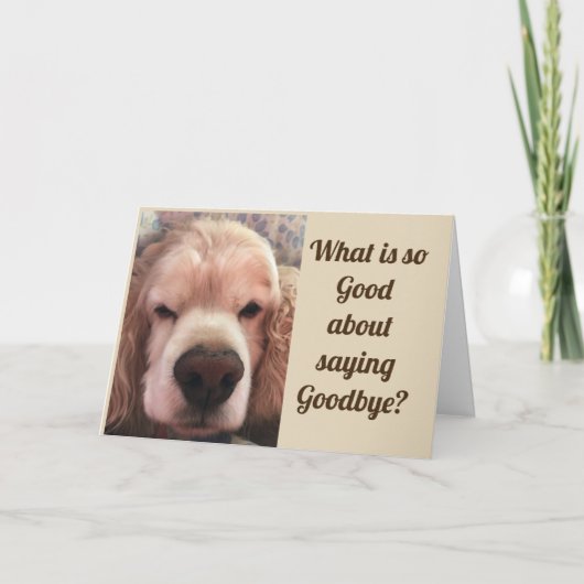 WAT IS "ZO GOED" AAN GEZEGDE ***TOT ZIENS?** KAART (Voorkant)