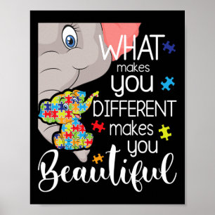Wat je anders maakt, maakt je mooi - poster
