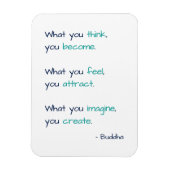 Wat je denkt dat je een witte Inspirerend prijsopg Magneet (Verticaal)