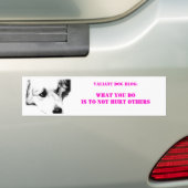 Wat je doet bumpersticker (Op auto)