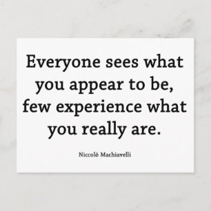 Wat je echt bent briefkaart