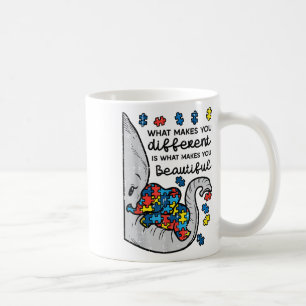 Wat je een ander mooi ellefant autisme maakt koffiemok