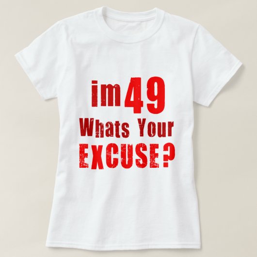 wat je excuus is t-shirt (Design voorkant)