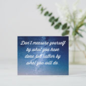 Wat je gaat doen Quote Briefkaart (Staand voorkant)