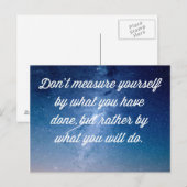 Wat je gaat doen Quote Briefkaart (Voorkant / Achterkant)