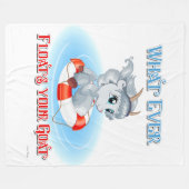 Wat je geit ook drijft fleece deken (Voorkant (Horizontaal))