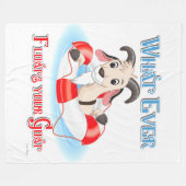 Wat je geit ook drijft fleece deken (Voorkant (Horizontaal))