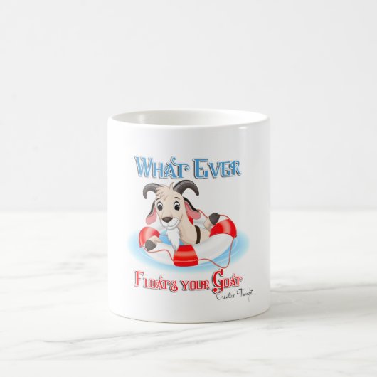 Wat je geit ook drijft koffiemok (Center)