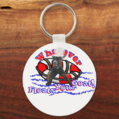 Wat je geit ook drijft sleutelhanger (Voorkant)