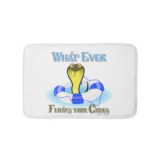 Wat je kobra ook drijft badmat (Voorkant)