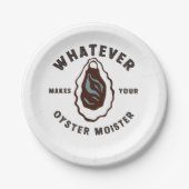 Wat je Mossel ook Lekkerder Maakt Funny SeaFood Papieren Bordje (Voorkant)