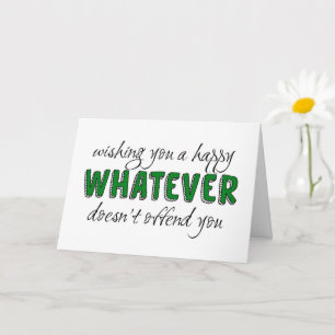 Wat je niet aanbiedt, politiek correct kaart