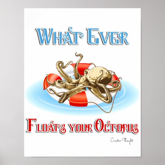 Wat je Octopus ook drijft Poster (Voorkant)