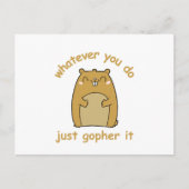 Wat je ook doet, Gopher Briefkaart (Voorkant)