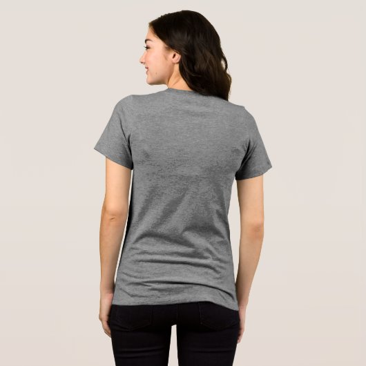 Wat je ook doet Tri-Blend shirt (Achterkant volledig)
