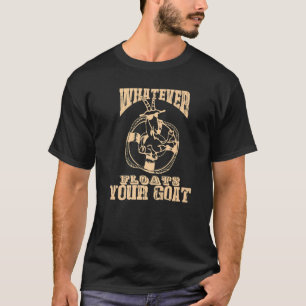 Wat je ook drijft, je geit jongens meisjes veer t-shirt