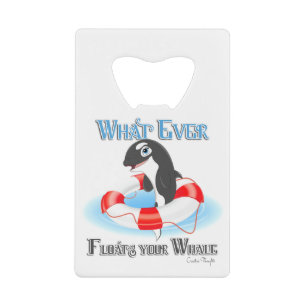 Wat je ook drijft? kredietkaart flessenopener