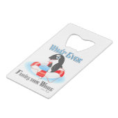 Wat je ook drijft? kredietkaart flessenopener (Achterkant Gekanteld)