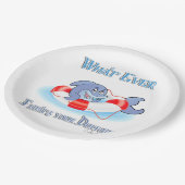 Wat je ook drijft? papieren bordje (Gekanteld)