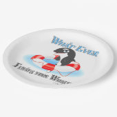 Wat je ook drijft? papieren bordje (Gekanteld)