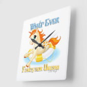 Wat je ook drijft? vierkante klok (Hoek)