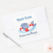 Wat je ook drijft? vierkante sticker (Envelop)