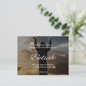 Wat je ook maar wilt in gebed, geloof je briefkaart (Staand voorkant)