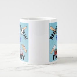 Wat je ook wilt, ik heb het druk extra grote beker