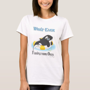 Wat je Orca-walvis ook drijft T-shirt