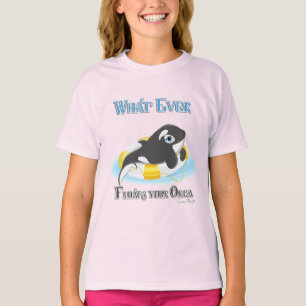 Wat je Orca-walvis ook drijft T-shirt