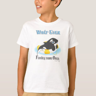 Wat je Orca-walvis ook drijft T-shirt