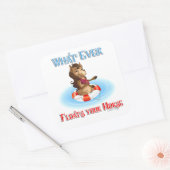 Wat je paard ook drijft vierkante sticker (Envelop)