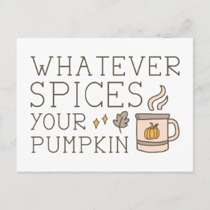 Wat je pompoen ook zijn briefkaart