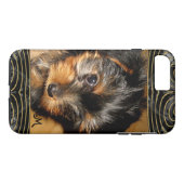 Wat je verbergt Monogram Cool Yorkie Case-Mate iPhone Case (Achterkant (Horizontaal))