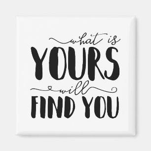 Wat je wel vindt, is typografie magneet
