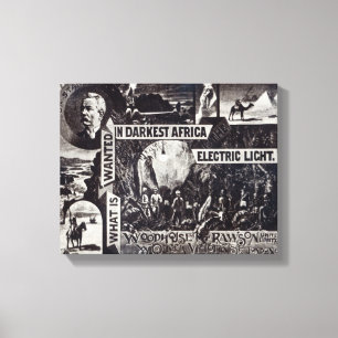 Wat je wilt in het donkerste Afrika is elektrisch Canvas Afdruk