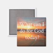 Wat kan ik voor God doen? Magneet (Voorkant / Achterkant)