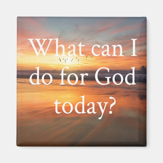 Wat kan ik voor God doen? Magneet (Voorkant)