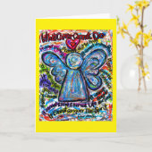 Wat kanker niet kan aangepaste Art-Wenskaarten uit Kaart (Gele Bloem)