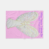 Wat kanker niet kan doen, aangepaste engels chemo fleece deken (Voorkant (Horizontaal))