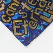 Wat kanker niet kan doen, aangepaste engels chemo fleece deken (Hoek)