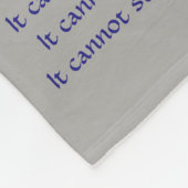 Wat kanker niet kan doen, aangepaste engels chemo fleece deken (Hoek)