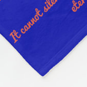 Wat kanker niet kan doen, aangepaste engels chemo fleece deken (Hoek)