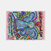 Wat kanker niet kan doen, aangepaste engels chemo fleece deken (Voorkant (Horizontaal))